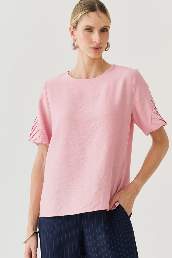 Blusa Manga Preguinhas