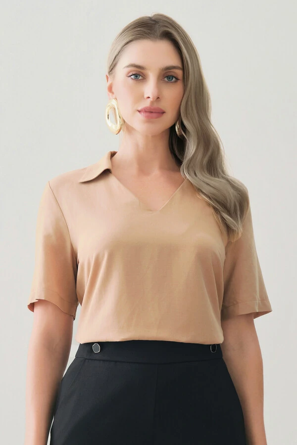 Blusa Gola Polo Decote V