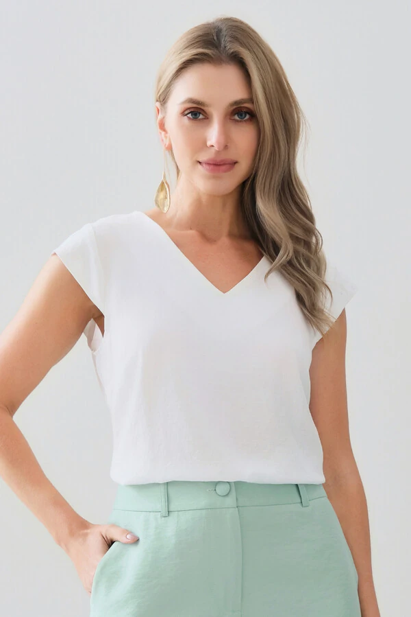 Regata Decote V Ombro Cap