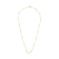 Colar dourado ponto de luz intercalados