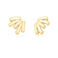 Brinco ear cuff dourado lins 5 filetes lisos