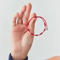 Pulseira 7 nós prata 925 trançada em fio encerado com esferas lisas