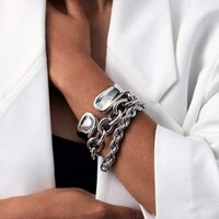 Pulseira ródio branco cordão baiano 9mm fecho boia