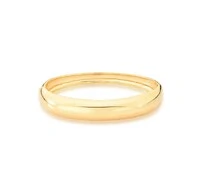 Pulseira bracelete dourado abaulado liso