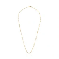 Colar dourado ponto de luz intercalados