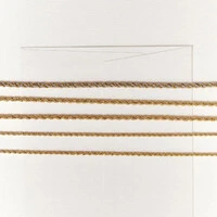 Colar dourado cordão baiano 2mm
