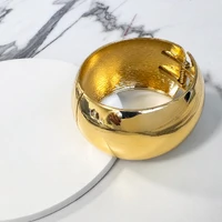 Pulseira bracelete dourado MAXI Feu liso