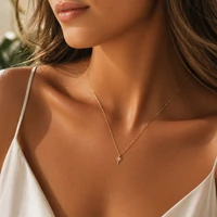 Colar dourado pingente coqueiro cravejado inspired