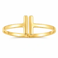 Pulseira bracelete dourado estilo T inspired slim