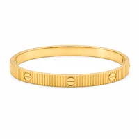 Pulseira bracelete em aço dourado inspired frizzo