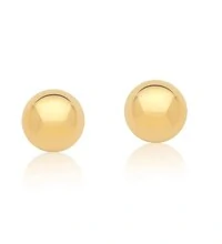 Brinco dourado esfera M