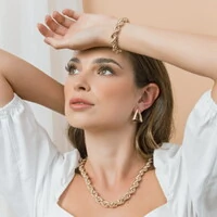 Pulseira dourada cordão baiano 9mm fecho boia