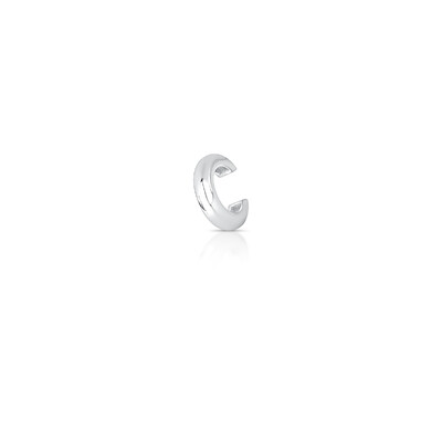 Foto Piercing ródio branco liso tubo abaulado