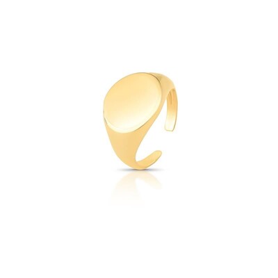 FotoAnel dedinho dourado redondo oval liso