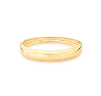 FotoPulseira bracelete dourado abaulado liso