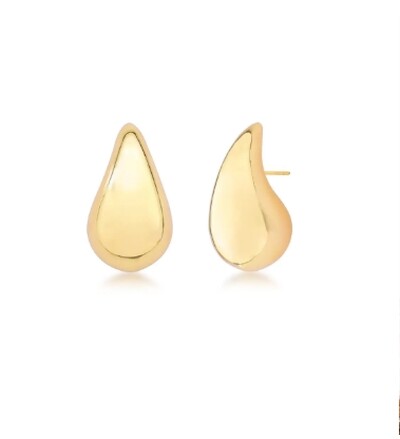 FotoBrinco com banho de ouro 18k gota M abaloada