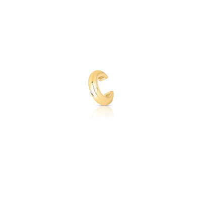 Foto Piercing dourado liso tubo abaulado