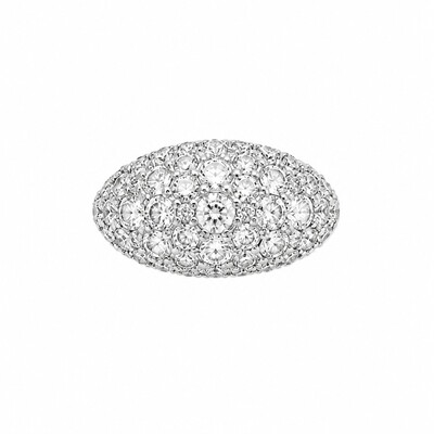 Foto Piercing ródio branco ovalada cravejada tereza