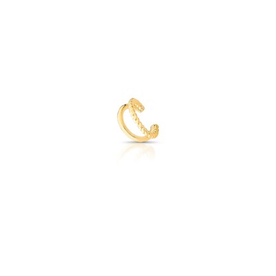 Foto Piercing dourado duas linha, uma lisa e uma trançada