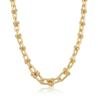 Foto Colar dourado elos Inspired lisos T