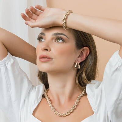 FotoPulseira dourada cordão baiano 9mm fecho boia