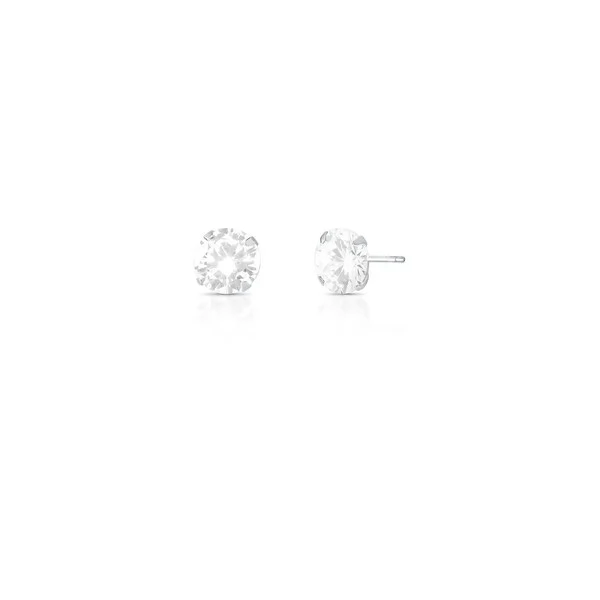 Brinco prata 925 ponto de luz GG 1cm