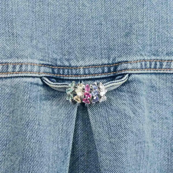 Brinco argola prata 925 redonda com cristais em gota cristal