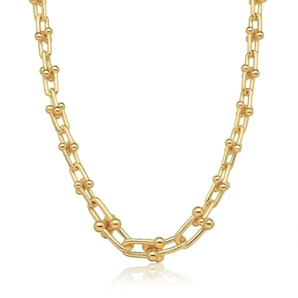 Colar dourado elos Inspired lisos T