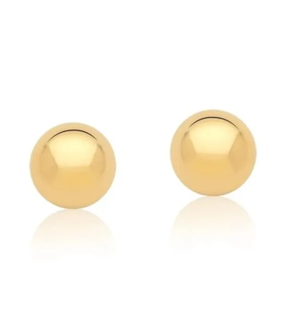 Brinco dourado esfera M