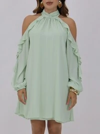 Vestido Fluid Babados