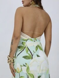 Vestido Longo Feminino Estampado