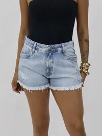 Shorts Cós Alto Desfiado Deton