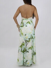 Vestido Longo Feminino Estampado