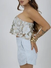 Top Laise Stripes Listrado