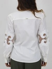 Camisa Rendas Mangas