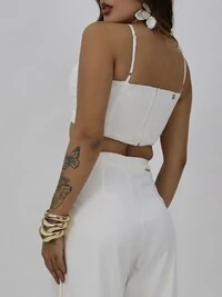 Cropped Feminino Bordado