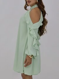 Vestido Fluid Babados