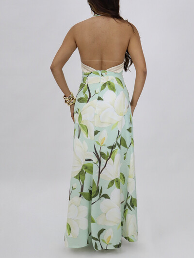 FotoVestido Longo Feminino Estampado