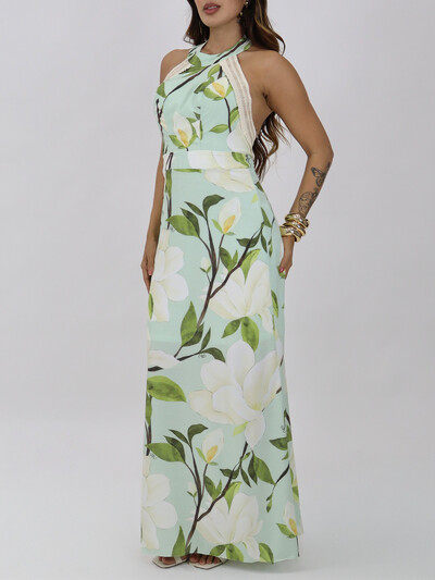 Foto Vestido Longo Feminino Estampado