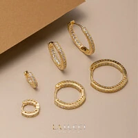 Trio de Argolas Cravejadas Inside Out