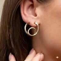 Brinco Espiral Contemporâneo