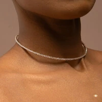 Choker Aro Rígido de Zircônias