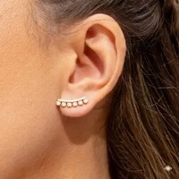 Brinco Earcuff Seis Pontos de Luz