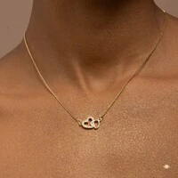 Colar Corações Entrelaçados