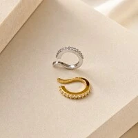 Piercing Fake Delicado Cravejado com Zircônias