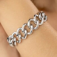 Pulseira Elos Lisos com Zircônias
