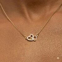 Colar Corações Entrelaçados