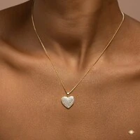 Conjunto Coração Cravejado