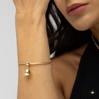 Bracelete Aberto Bola Lisa