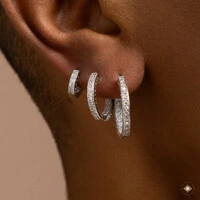 Trio de Argolas Cravejadas Inside Out